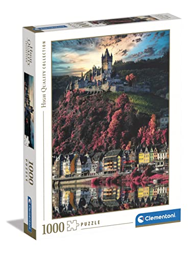 Clementoni - 39648 Collection Puzzle - Cochem Castle - Puzzle 1000 Teile ab 10 Jahren, Erwachsenenpuzzle mit Wimmelbild, Geschicklichkeitsspiel für die ganze Familie von Clementoni