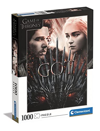 Clementoni - 39651 - Puzzle Game of Thrones - Puzzle 1000 Teile für Erwachsene und Kinder ab 10 Jahre, herausforderndes Geschicklichkeitsspiel für die ganze Familie von Clementoni