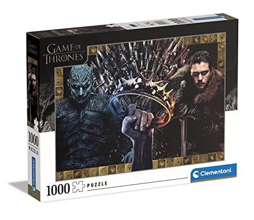 Clementoni - 39652 - Puzzle Game of Thrones - Puzzle 1000 Teile ab 10 Jahren, Erwachsenenpuzzle mit Wimmelbild, herausforderndes Geschicklichkeitsspiel für die ganze Familie von Clementoni