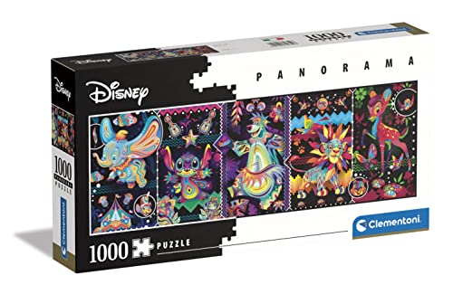 Clementoni 39659 Classics 1000pzs Does not Apply Panorama Disney Joys-Puzzle 1000 Teile ab 9 Jahren, Erwachsenenpuzzle mit Wimmelbild, Geschicklichkeitsspiel für die ganze Familie, Mehrfarbig, Medium von Clementoni