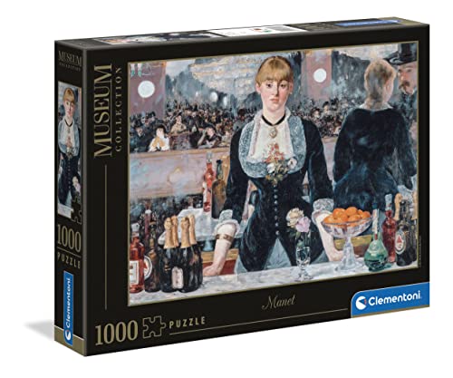 Clementoni - 39661 - Museum Collection Puzzle - Bar Folie Bergers - Puzzle 1000 Teile für Erwachsene und Kinder ab 10 Jahre, herausforderndes Geschicklichkeitsspiel für die ganze Familie von Clementoni