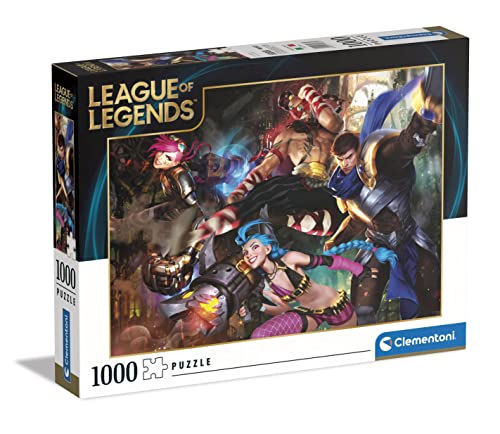 Clementoni - 39668 - Puzzle League of Legends - Puzzle 1000 Teile für Erwachsene und Kinder ab 10 Jahre, herausforderndes Geschicklichkeitsspiel für die ganze Familie von Clementoni