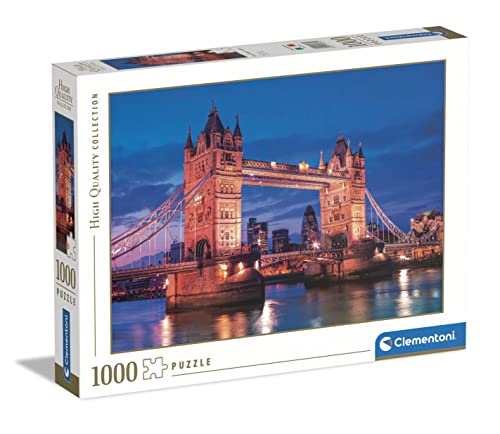 Clementoni - 39674 Collection Puzzle - Tower Bridge - Puzzle 1000 Teile für Erwachsene und Kinder ab 10 Jahre, Geschicklichkeitsspiel für die ganze Familie von Clementoni