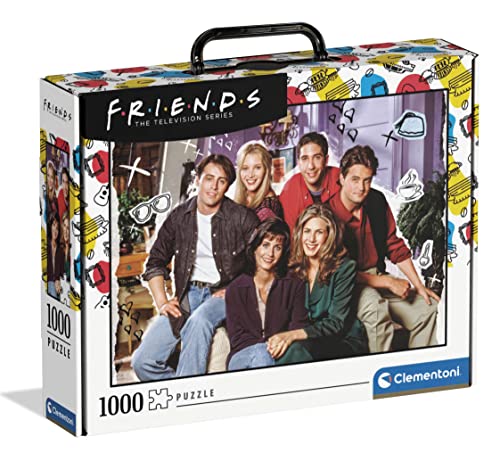 Clementoni - 39681 - Puzzle Friends in Suitcase - Puzzle 1000 Teile für Erwachsene und Kinder ab 10 Jahre, Geschicklichkeitsspiel für die ganze Familie von Clementoni