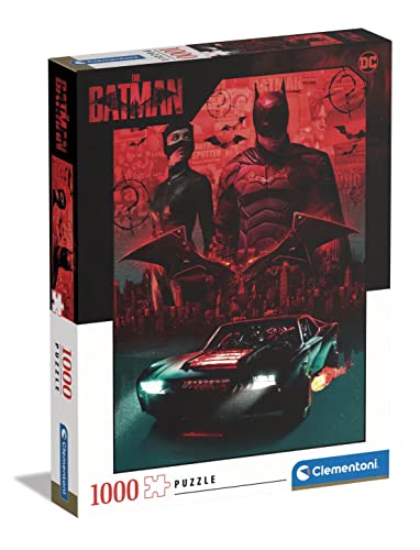 Clementoni - 39685 - Puzzle Batman - 1000 Teile Für Erwachsene Und Kinder Ab 10 Jahre, Geschicklichkeitsspiel Für Die Ganze Familie von Clementoni