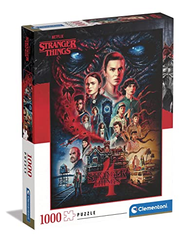 Clementoni - 39686 - Puzzle Stranger Things - 1000 Teile Für Erwachsene Und Kinder Ab 10 Jahre, Geschicklichkeitsspiel Für Die Ganze Familie von Clementoni