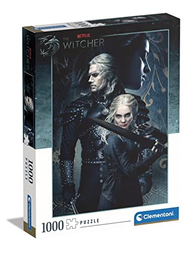 Clementoni - 39702 - Puzzle The Witcher, Puzzle 1000 Teile Für Erwachsene Und Kinder 10 Jahren, Geschicklichkeitsspiel Für Die Ganze Familie von Clementoni