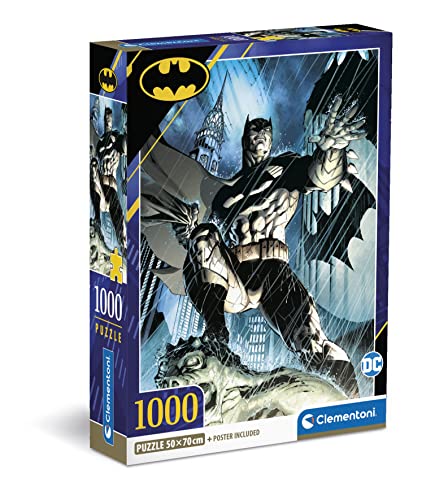 Clementoni - 39714 - Puzzle Batman - Puzzle 1000 Teile Für Erwachsene Und Kinder 14 Jahren, Geschicklichkeitsspiel Für Die Ganze Familie, Made In Italy von Clementoni