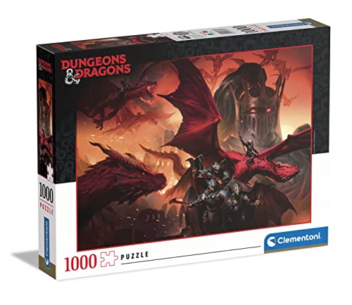 Clementoni - 39733 - Puzzle Dungeons & Dragons, Puzzle 1000 Teile Für Erwachsene Und Kinder 10 Jahren, Geschicklichkeitsspiel Für Die Ganze Familie von Clementoni