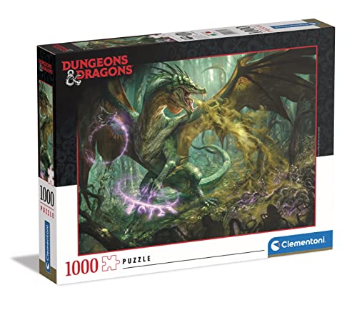 Clementoni - 39734 - Puzzle Dungeons & Dragons, Puzzle 1000 Teile Für Erwachsene Und Kinder 10 Jahren, Geschicklichkeitsspiel Für Die Ganze Familie von Clementoni