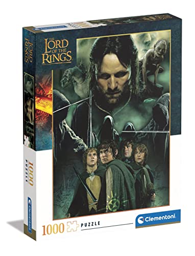 Clementoni - 39738 - Puzzle The Lord of The Rings, Puzzle 1000 Teile Für Erwachsene Und Kinder 10 Jahren, Geschicklichkeitsspiel Für Die Ganze Familie von Clementoni