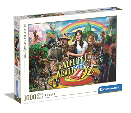 Clementoni 39746 Italien Collection-The Wonderful Wizard of Oz, Puzzle 1000 Teile Für Erwachsene Und Kinder 10 Jahren, Geschicklichkeitsspiel Für Die Ganze Familie, Mehrfarbig von Clementoni