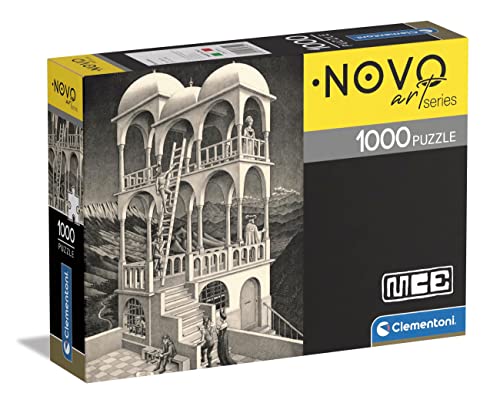 Clementoni - 39754 - Novo Art Series - M. C. Escher, Belvedere, Puzzle 1000 Teile Für Erwachsene Und Kinder 10 Jahren, Geschicklichkeitsspiel Für Die Ganze Familie von Clementoni