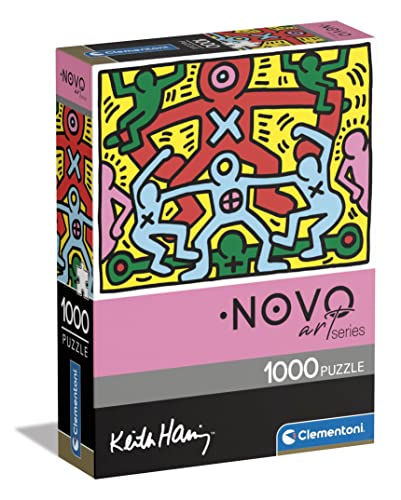 Clementoni - 39757 - Novo Art Series - Keith Haring, Puzzle 1000 Teile Für Erwachsene Und Kinder 10 Jahren, Geschicklichkeitsspiel Für Die Ganze Familie von Clementoni