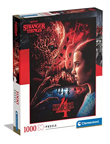 Clementoni - 39763 - Puzzle Stranger Things, Puzzle 1000 Teile Für Erwachsene Und Kinder 10 Jahren, Geschicklichkeitsspiel Für Die Ganze Familie von Clementoni