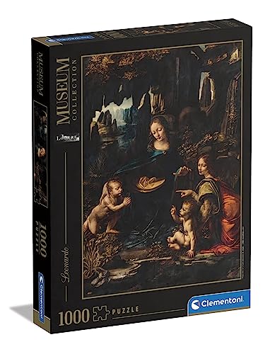 Clementoni 39767 Italy Museum Collection-Leonardo, Virgin of The Rocks, Puzzle 1000 Teile Für Erwachsene Und Kinder 10 Jahren, Geschicklichkeitsspiel Für Die Ganze Familie von Clementoni