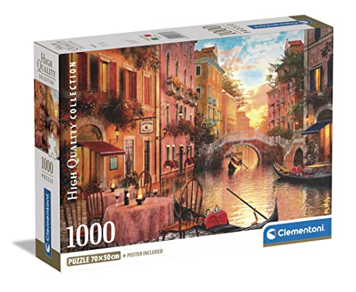 Clementoni 39774 Collection – Venedig – 1000 Teile – Puzzle für Erwachsene, hergestellt in Italien, Mehrfarbig von Clementoni