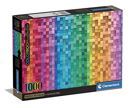 Clementoni - 39782 - ColorBoom Collection - Pixel - 1000 Teile - Puzzle für Erwachsene, Puzzle Farben, Puzzle Gradient, Made in Italy von Clementoni