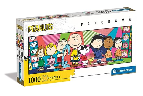 Clementoni - 39805 - Panorama Puzzle Peanuts - Puzzle 1000 Teile Für Erwachsene Und Kinder 14 Jahren, Geschicklichkeitsspiel Für Die Ganze Familie von Clementoni