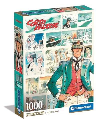 Clementoni Corto Maltese Puzzle 1000 Teile Erwachsene - Puzzle Erwachsene in 70 x 50 cm - Puzzle Erwachsene anspruchsvoll von Clementoni 39808 von Clementoni