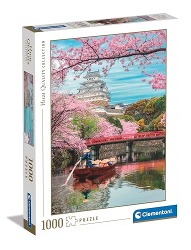 Clementoni Himeji Castle in Spring Puzzle 1000 Teile Erwachsene - Japan Puzzle Erwachsene in 70 x 50 cm - Puzzle Erwachsene anspruchsvoll von Clementoni 39819 von Clementoni