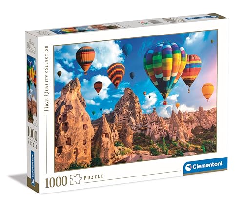 Clementoni Balloons in Cappadocia Puzzle 1000 Teile Erwachsene - Heißluftballon Puzzle Erwachsene in 70 x 50 cm - Puzzle Erwachsene anspruchsvoll von Clementoni 39825 von Clementoni