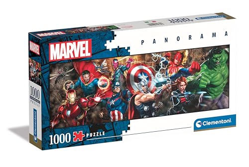 Clementoni Marvel Panorama Puzzle 1000 Teile Erwachsene - Marvel Puzzle Erwachsene in 70 x 50 cm - Puzzle Erwachsene anspruchsvoll von Clementoni 39839 von Clementoni