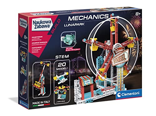 Clementoni Mechanik Labor Lunapark 2.0 Pädagogische Block-Set, Mehrfarbig, ab 8 Jahren von Clementoni