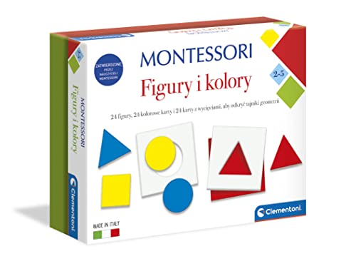 Clementoni 50692 Italy Montessori Figuren und Farben Educationsspiel für Kinder ab 2 Jahren Polen Version, Multicoloured, Medium von Clementoni