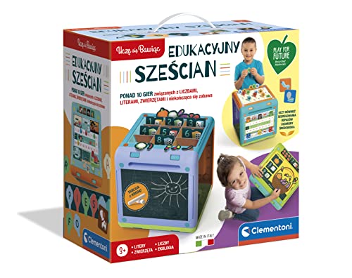 Clementoni 50695 Ich lernt Bildung Würfel Educational Spiel für Kinder ab 3 Jahren Polen Version, Multicoloured von Clementoni