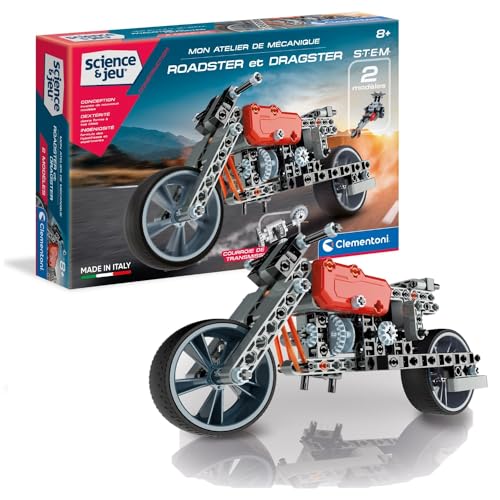 Clementoni – 52216-atelier Mechanische – Roadster & Dragster-jeu Wissenschaftliche von Clementoni