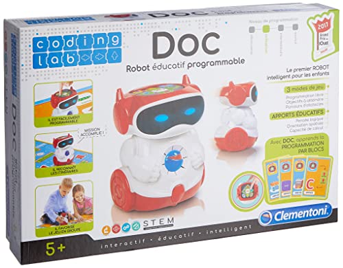 Clementoni 52252 Coding Lab-Doc Educatieve Pratende Robot, Niederländisch Version von Clementoni