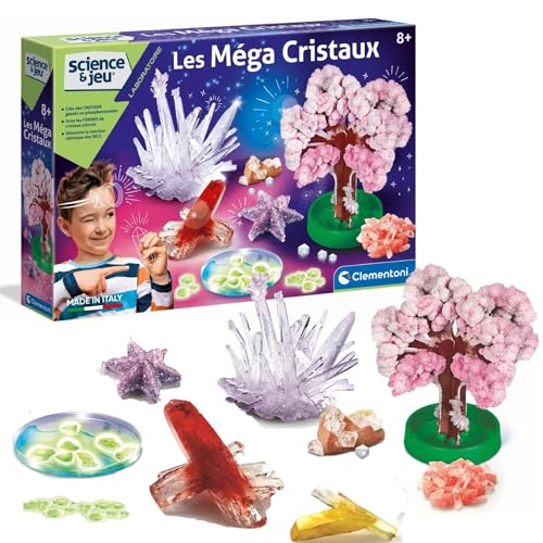 Clementoni | Wissenschaft & Spiel – Mega-Kristalle für Kinder ab 8 Jahren | Buntes und phosphoreszierendes Kristallisations-Set mit 3D-Baum, Formen und Chemikalien | Lernspiel Chemie und Mineralien Clementoni | Wissenschaft & Spiel – Mega-Kristalle für Kinder ab 8 Jahren | Buntes und phosphoreszierendes Kristallisations-Set mit 3D-Baum, Formen und Chemikalien | Lernspiel Chemie und Mineralien von Clementoni