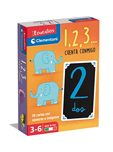 Clementoni 55496 1, 2, 3. Zählt bei Mir Education lernspiel, Mehrfarbig, Mediano von Clementoni