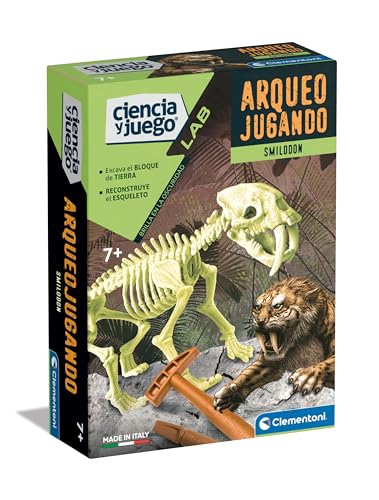 Clementoni 55544 Archäojugando Smilodon phosphoreszierendes Wissenschaftsspiel, zum Zusammenbauen Ihres eigenen phosphoreszierenden Dinosauriers und Entdeckung der Wissenschaft der Archäologie, ab 7 Clementoni 55544 Archäojugando Smilodon phosphoreszierendes Wissenschaftsspiel, zum Zusammenbauen Ihres eigenen phosphoreszierenden Dinosauriers und Entdeckung der Wissenschaft der Archäologie, ab 7 von Clementoni