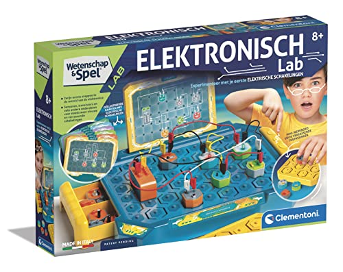 Clementoni 56066 Wissenschaft & Spiel Lab, Elektronisches Lab, 8-12 Jahre, Multi Farben von Clementoni