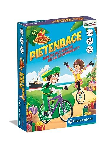 Clementoni - 56192 - Pietenrace - Pocket Goose Game Sinterklaas - Pädagogisches Spielzeug, Tischspiel, Brettspiel Ab 4 Jahren, Familie Spiele, Geeignet Für 2-6 Spieler, Niederländische Sprache, Made von Clementoni