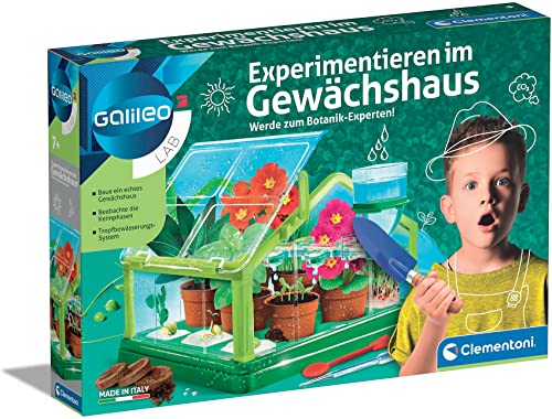 Clementoni Galileo Lab – Experimentieren im Gewächshaus, Pflanzkasten & Samen für Mini-Gärtner und angehende Botaniker, Spielzeug für Kinder ab 7 Jahren von Clementoni 59081 von Clementoni