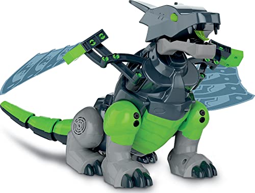 Clementoni Galileo Robotics – Mecha Dragon, Drachen-Roboter Modellbausatz, 3 Motoren, Sensoren & App-Steuerung, elektronisches Spielzeug für Kinder ab 8 Jahren 59215 von Clementoni