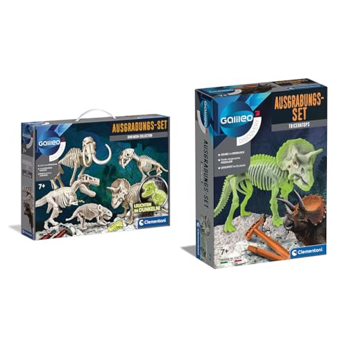 Clementoni 59258 Galileo Discovery – Ausgrabungs-Set Dino Mega-Collection & 59273 Galileo Discovery – Ausgrabungs-Set von Clementoni