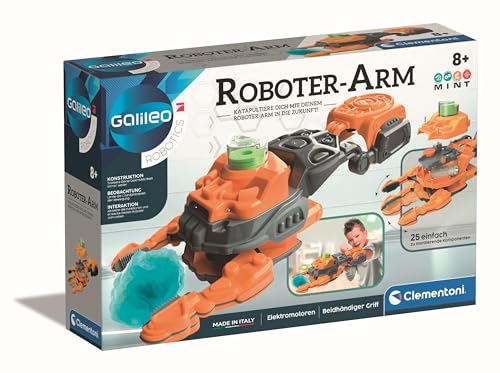 Clementoni Galileo Robotics – Roboter-Arm, Robotik für kleine Ingenieure, Mechanik & Technik, Spielzeug für Kinder ab 8 Jahren, 59328 von Clementoni