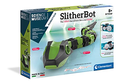 Clementoni Science Museum Slither Bot – Beweglicher Schlangen-Roboter Spielzeug für Kinder, pädagogisches STEM-Lernset (8+ Jahre) von Clementoni