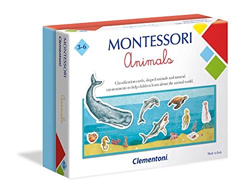 Clementoni 61890 Montessori Tiere Lernspielzeug für Kinder ab 3 Jahren, merhfarbig, Einheitsgröße von Clementoni