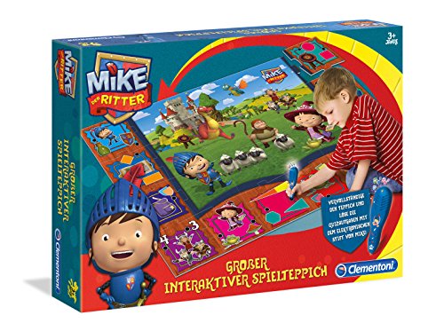 Clementoni - Großer interaktiver Spielteppich Mike der Ritter, Riesenpuzzle mit 24 Teilen, 70 x 100 cm, ab 7 Jahren von Clementoni