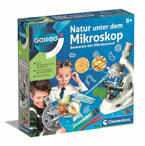 Clementoni Galileo Lab – Natur unter dem Mikroskop, Mikroskop für Kinder, Biologie-Labor für Schulkinder, Spielzeug für Kinder ab 8 Jahren von Clementoni 69804 von Clementoni