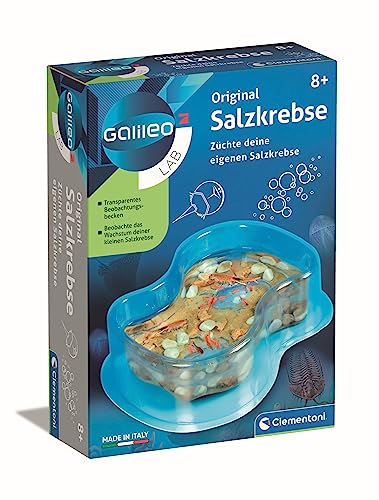 Clementoni Galileo Lab Original Salzkrebse - Züchten & Beobachten von Urzeitkrebsen für kleine Forscher - Biologie zum Anfassen - Spielzeug für Kinder ab 8 Jahren von Clementoni 69937 von Clementoni