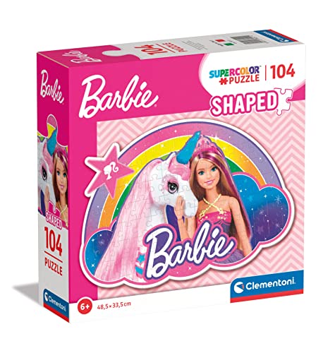 Clementoni 80511 Barbie Supercolor Puzzle Barbie-104 Teile-Kinderpuzzle Ab 6 Jahren, Made In Italy Amazon Exclusive von Clementoni