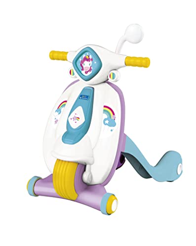 Clementoni 80515 My Unicorn First Step Scooter-Baby Spielzeug 9 Monate (Italienisch, Englisch, Französisch, Deutsch, Spanisch, Niederländisch, Polnisch), Made In Italy Amazon Exclusive von Clementoni