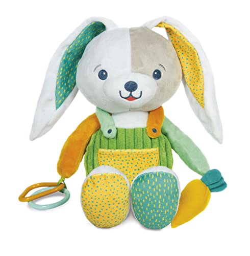 Clementoni Baby, Plüschtier in Box-Hase, 0+ Monate, 17477, Multicolor von Clementoni