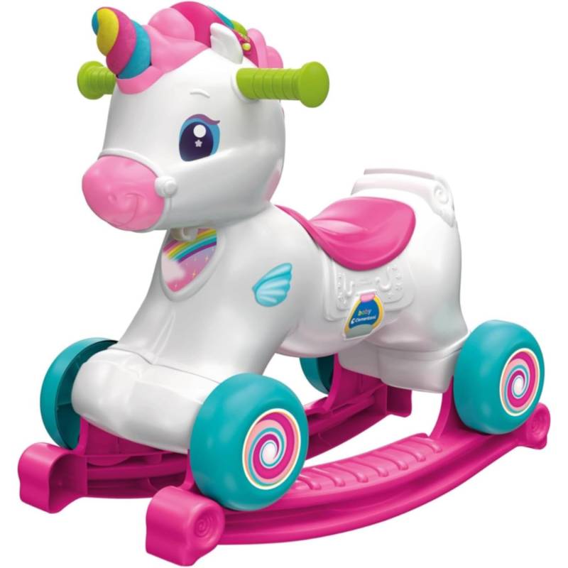 Clementoni Baby Dolce Einhorn Schaukelpferd Englisch Italienische sprache von Clementoni